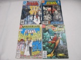 Teen Titans, Four DC Comics Including Tales of the Teen Titans Issues #41, 42, Apr, May 1984, #50