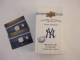 Upper Deck Yankee Stadium Legacy Final Season 100 Card set with 2 Game-Used Memorabilia Cards, in