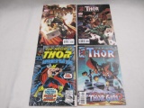 Thor, Four Marvel Comics including Thor #1, Sept 2007, The Mighty Thor #84, 1st Rune King Thor, Nov