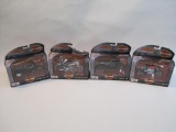 Four H-D Custom Harley Davidson Model Motorcycles by Maisto 2012 and 2018, In Box, See Pictures for