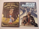 Two Graphic Novels Includes Blade Runner Origins #3: Burning, 2022 Titan Comics, Machine Gun Kelly's