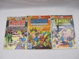 Three Kamandi-The Last Boy on Earth DC Comics Issues #43-45, July-Sept 1976, 6 oz