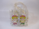 Strawberry Shortcake Lem and Ada Twins with Sugar Woofer Pup Vinyl Bag, made in Japan, 3 oz
