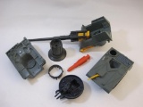 Assorted GI Joe Vehicle Parts and Pieces including 1987 Cobra Maggot and more, see pictures AS IS, 1