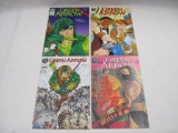 Green Arrow, Four Comic Books Issues #5, 6, 8, 9, June, July, Sept, Oct 1988, Suggested for Mature