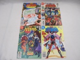 Four The New Teen Titans DC Comics Including Issues #20-23, June-Sept 1982, includes 1st Appearances
