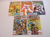 Five Fantastic Four Comic Books includes Issues #233-237, Aug-Dec 1981, Marvel Comics Group, 8 oz
