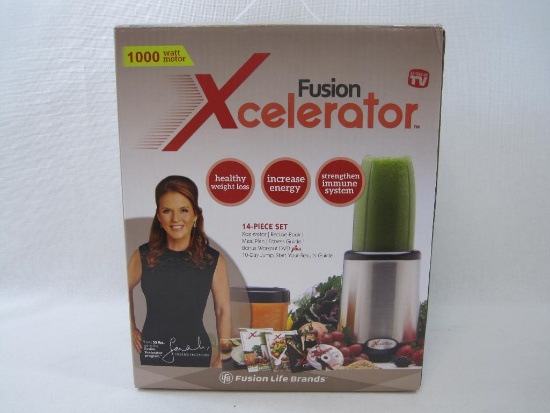 Fusion Xcelerator 1000Watt Blender with Insulated Travel Mug and more, New in Box