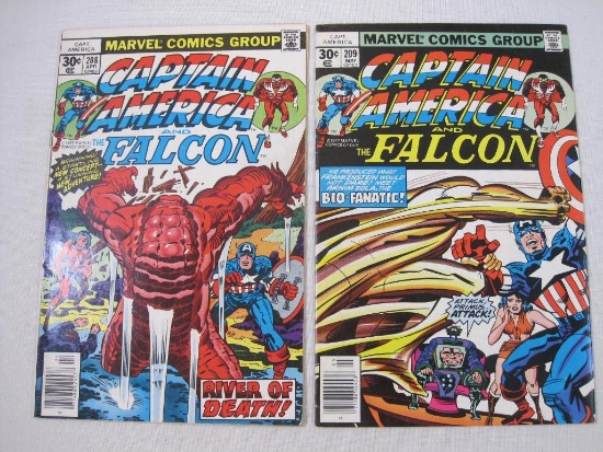 Captain America and The Falcon 208-209 Apr/May 77, Includes 1st Cameo and 1st app Armin Zola, Two
