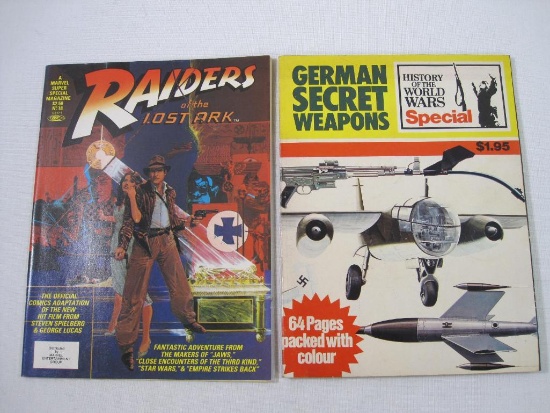 Two Magazines, Includes Marvel Super Special V1 18 with an Official Adaptation of Raiders of the