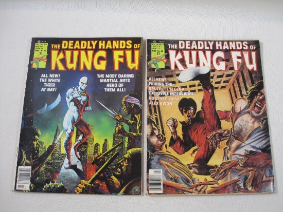 Two Kung Fu Magazines, Includes The Deadly Hands of Kung Fu 22 Mar 75 and 26 Jul 76, 6oz