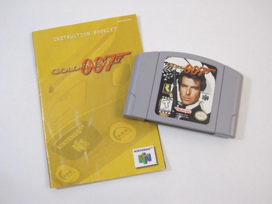 Nintendo N64 007 Goldeneye Game with Instruction Booklet, game have been tested and works properly,