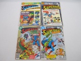 Four Superman Comics Includes Issue's #278, Aug 1974, #284, Feb 1975, #327, 328, Sep, Oct 1978, DC