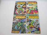 The Defenders, Four Comics Includes Issue's #14, July 1974, #22, 27, Apr, Sept 1975, #31, Jan 1976,