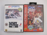 Two Sega Genesis Sports Games: NFL Football '94 and EA Sports NHL '94, both with booklets and cases,