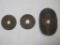 Three Antique Japan Coins from Edo Period including 1835-1870 100 Mon Oval Bronze Coin and more