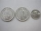 Three Switzerland Coins including 1940 2 Franc, 1946 2 Franc and 1970 10 Centimes