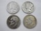 Four US Silver Dimes: 1936 & 1944 Mercury and 1949 & 1963 Roosevelt Dimes