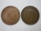 Two Great Britain 1 Penny Coins: 1907 & 1947