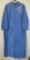 Bob Mackie's Periwinkle Zipper Front Phoenix Embroidered Fleece Robe, NWT, size large, 1 lb 12 oz