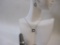 Sterling Silver Swarovski Crystal Necklace, Earrings, and Size 6.75 Ring, 12.1 g total weight