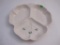 Belleek Everyday Shamrock Three Compartment Serving Dish, 1 lb