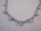 Judith Ripka Sterling Silver CZ Heart Necklace with branded pouch and box, 11.3 g