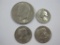 US Coins including 1972 Eisenhower Dollar, Two-1979 Susan B Anthony Dollars, and 1976 Bicentennial