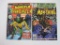 Two Marvel Comics, Includes The Man-Thing Vol 2 No 6 Sep 1980 and Frankenstein Mar 1973, 5oz