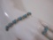 Sterling Silver and Turquoise Bracelet and Ring Set (size 6.75), 12.8 g total weight