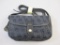 New Dooney & Bourke Charcoal w/ Black Small East/West Crossbody Purse with Flap, 11 oz