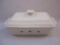 New Belleek Everyday Shamrock Basketweave Rectangular Covered Casserole Dish, 7 lbs