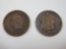 Two US Indian Head Pennies: 1889 and 1906
