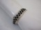 Sterling Silver Woven Bracelet with Black Accents, 22.2 g