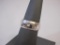 Sterling Silver Disco Style Band Ring, size 7.5, 5.2 g