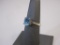 Sterling Silver Ring with Blue Gemstone, size 7, 2.8 g total weight