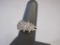 Beautiful Sterling Silver CZ Ring, size 6.75, 3.8 g total weight
