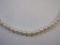 14K Gold Heart and Pearl Necklace, 18.9 g total weight