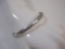 Eterna Gold 14K White Gold Textured Hinged Bangle Bracelet, 7.1 g
