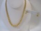 18K Gold Ball Necklace and Earring Set, 16.1 g total weight