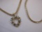 14K Gold Necklace and Bracelet Set with Assorted Gemstone Heart Pendant, 20.2 g total weight