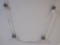 14K White Gold Necklace with Hawaiian Pearls, 4.2 g