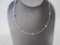 Sterling Silver Rolled Chain Necklace with Ball Accents, 10.4 g