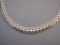 Sterling Silver Chain Mail Style Necklace, Milor Italy, 24.8 g