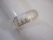 Sterling Silver Wide Textured Omega Flexible Bracelet, 27.6 g
