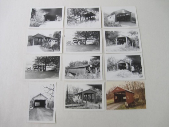 Photographs of Pennsylvania Covered Bridges Including Fonks, Cowelsville, Luthor's Mills PA, 2oz
