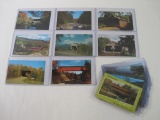 Postcards of Vermont Covered Bridges, including Manchester, Mt. Ascutney, Cambridge VT and Others,