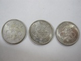 Three Japan 1964 Showa 39 100 Yen Coins