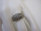 Sterling Silver Wings Ring, size 6.75, 5.0 g