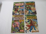 Four Frankenstein Monster Comics by Marvel Comics Group, Includes Frankenstein Vol 1 Nos 10, 14-16